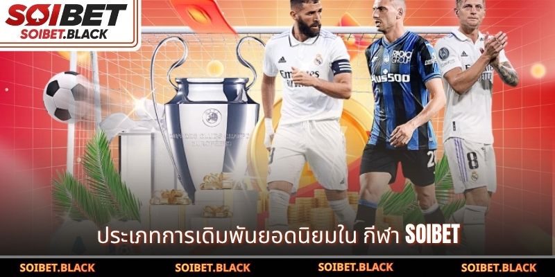 ประเภทการเดิมพันยอดนิยมใน กีฬา SOIBET