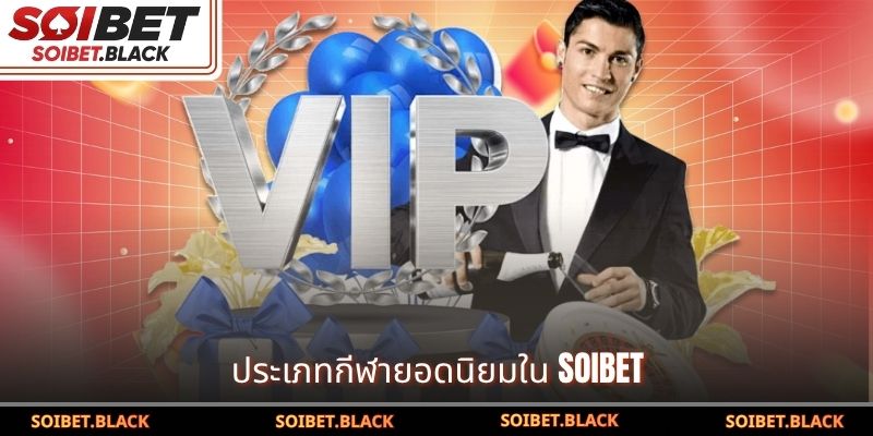 ประเภทกีฬายอดนิยมใน SOIBET